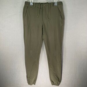Layer 8 Mens‎ Jogger Pants Medium Olive Green Athletic Elastic Waist